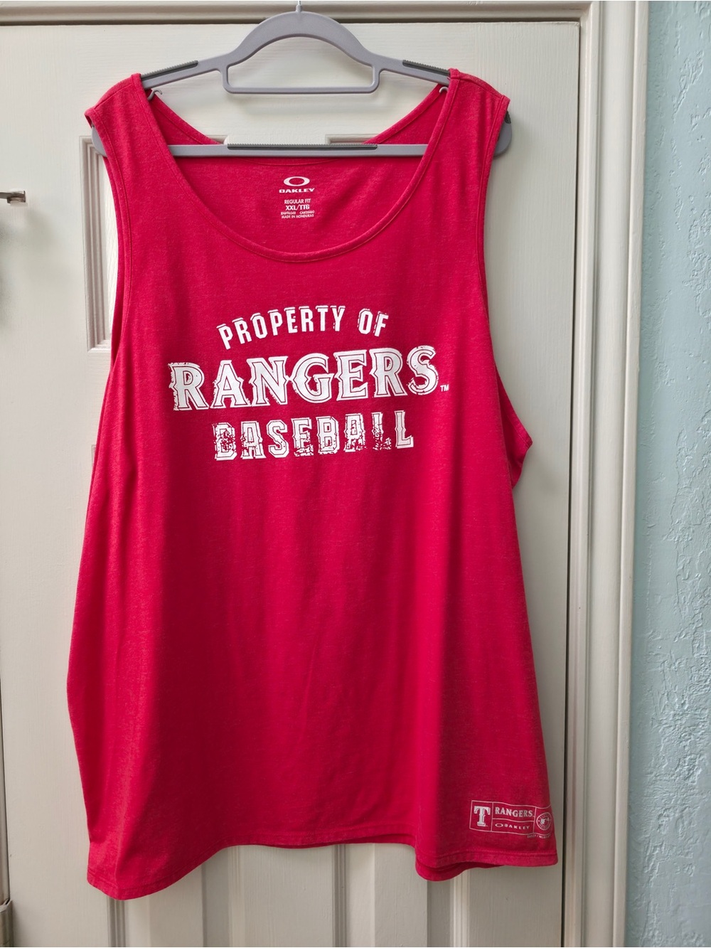 Oakley Rangers Baseball Men’s Red Tank Top